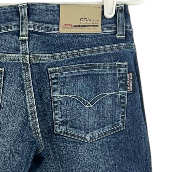 CDN JEANS Canadian Club Women's Blue Denim Jeans Sz 29 Boot Cut Stretch Mid Rise - Picture 6 of 11